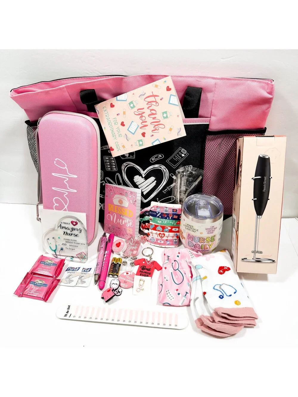 Luxury Nurse Gift Set Box with Tote Bag, Silicone Wrist